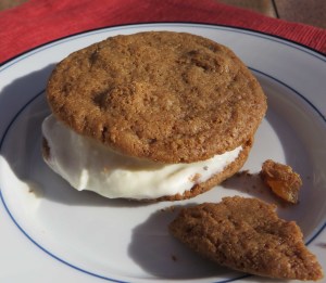 ginger zinger ice cream sandwich