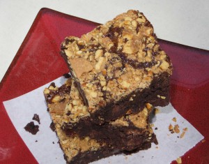 Chocolate Salted Caramel Crunch Brownies