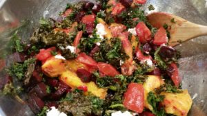 kale and roasted beet salad 